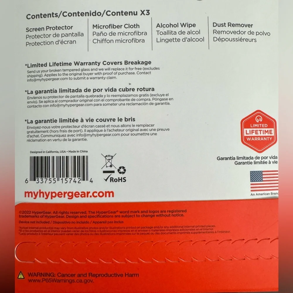 ONE iPhone 14 & 13 & 13Pro HD Tempered Glass screen protector Hypergear